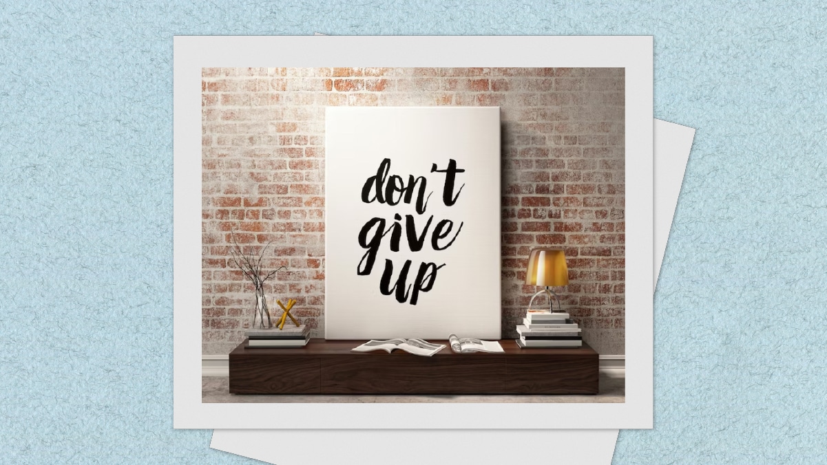 An inspirational quote poster is one of the best paper anniversary gifts