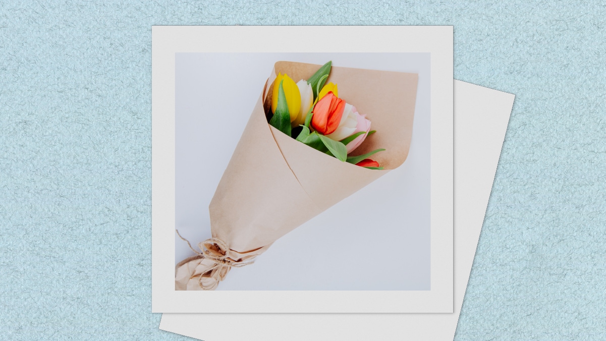 DIY paper flower bouquet.