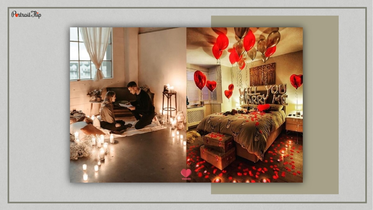 Decorate your room for proposing your partner