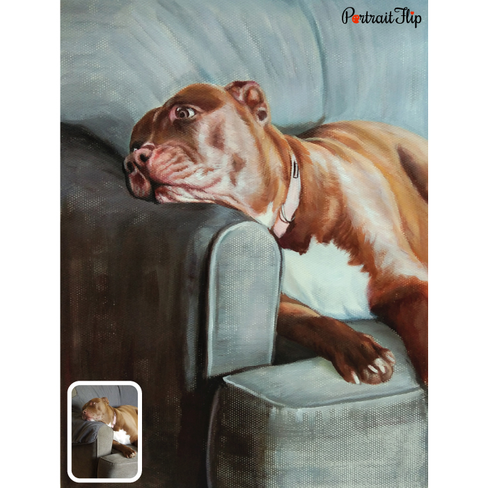 dog pastel portrait