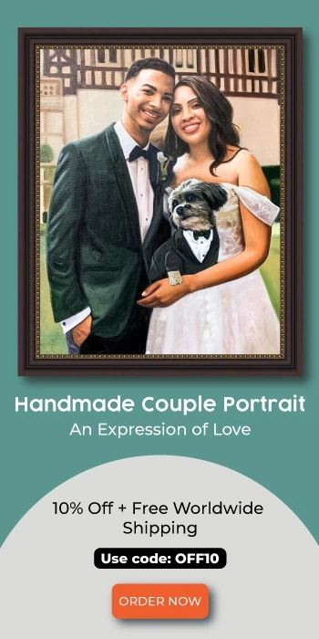 Couple and pet portrait Ad