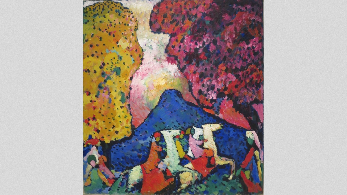 Blue Mountain is Wassily Kandinsky's one the best creation.  