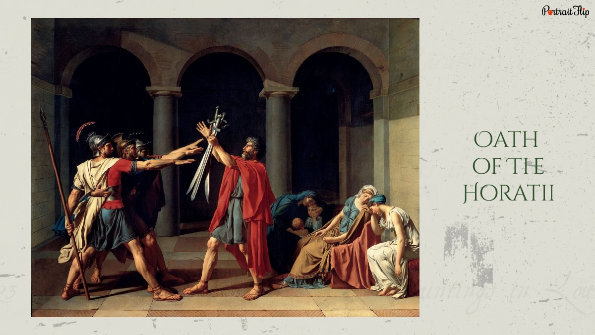 Oath of The Horatii is one of the best paintings of Louvre.