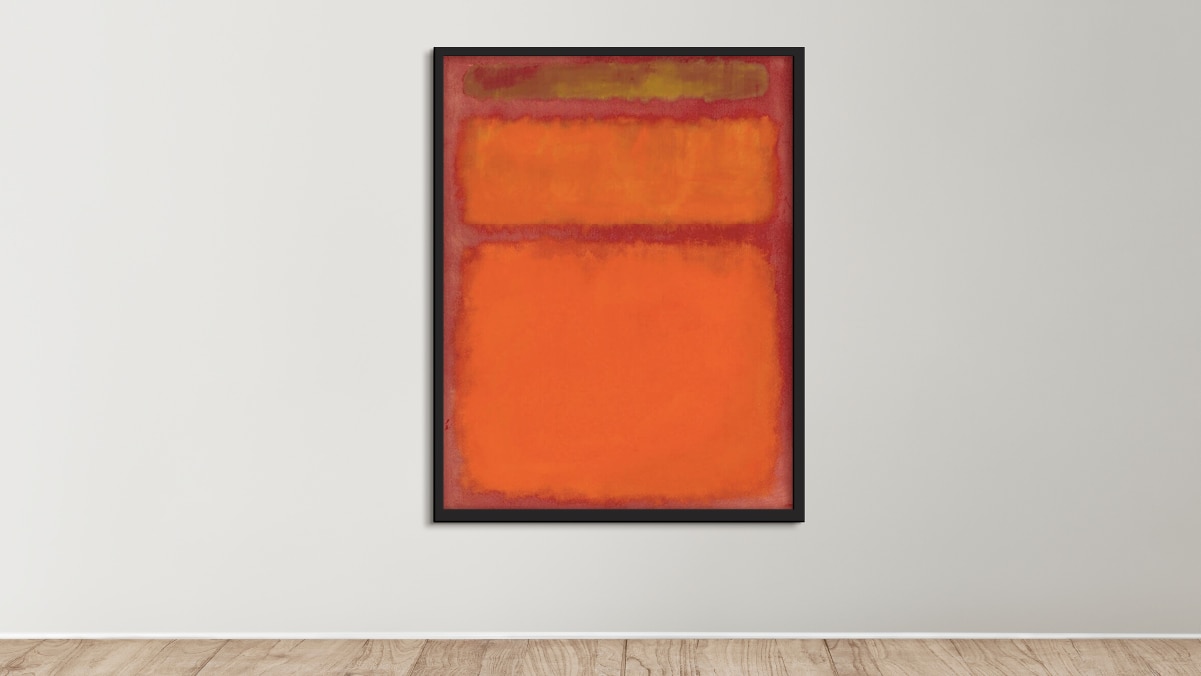 A famous painting by Rothko  Orange, Red, Yellow, 1961. 