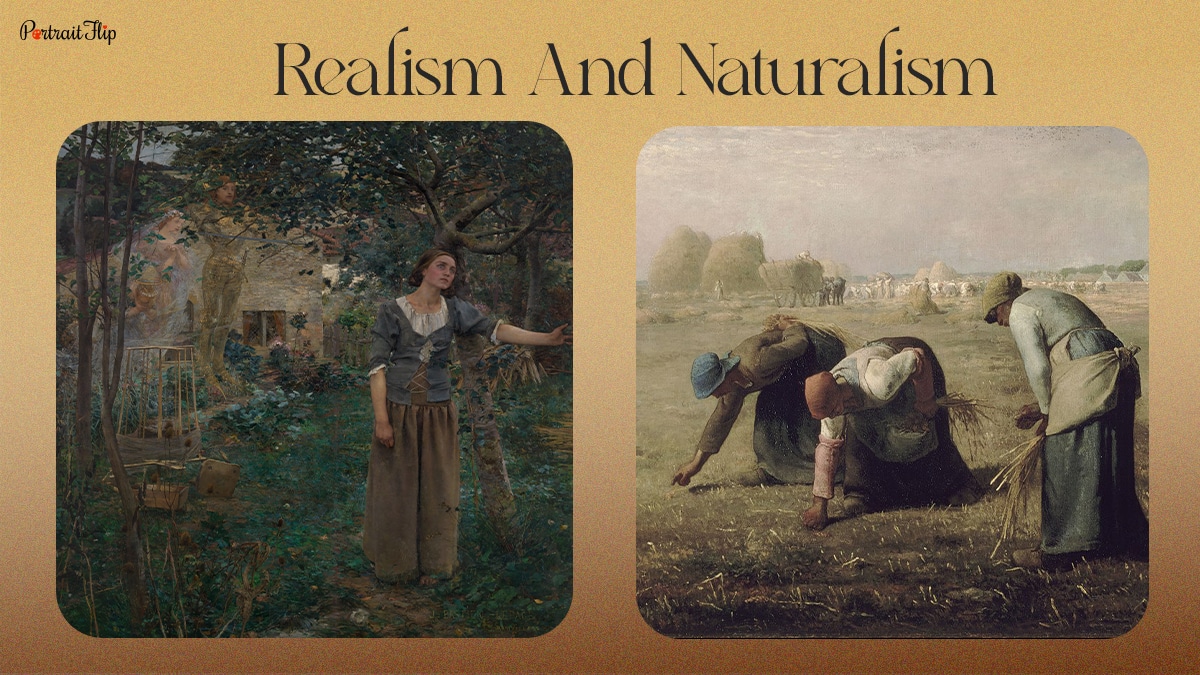 Realism and Naturalism, the difference between them both. 