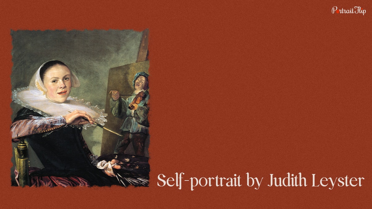 A famous Self-portrait from the Baroque era by Judith Leyster.