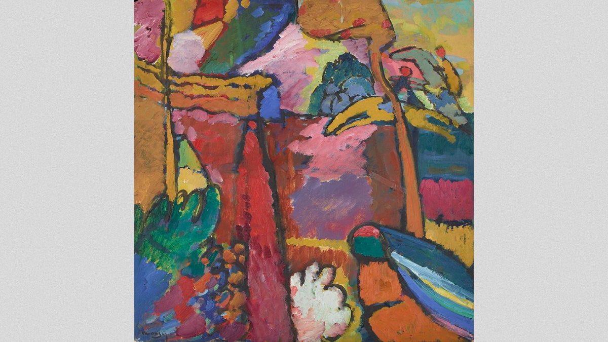 Study for Improvisation V is spiritually evocative artwork by Kandinsky. 