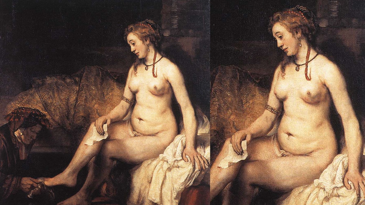 Bathsheba at Her Bath one of the famous Rembrandt paintings.