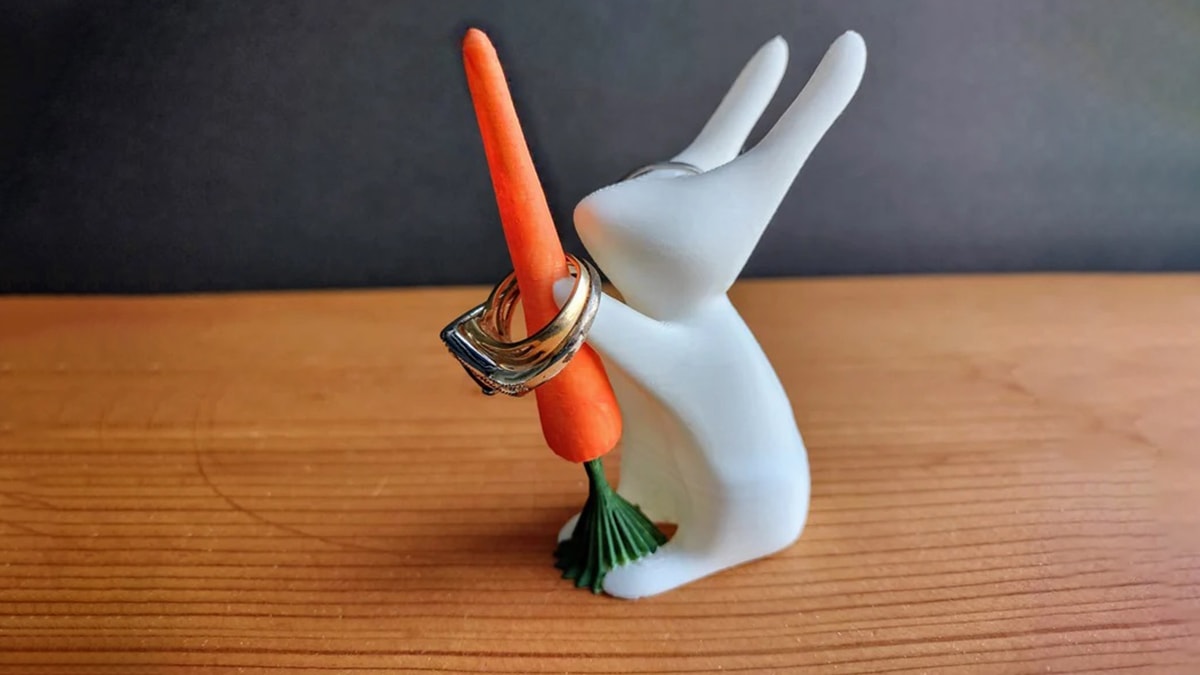 Ceramic Bunny Ring Holder 