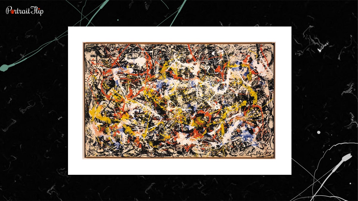 Painting Convergence which is one of the famous paintings by Jackson Pollock.