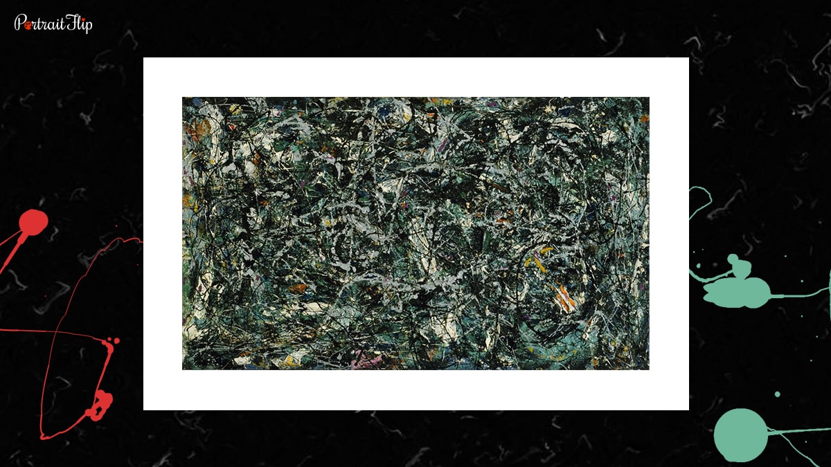 Painting Full Fathom Five which is one of the famous paintings by Jackson Pollock.