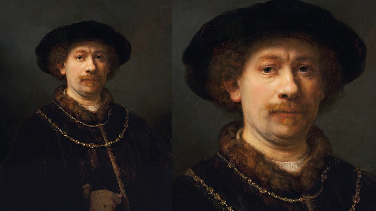 Portrait of painter Rembrandt