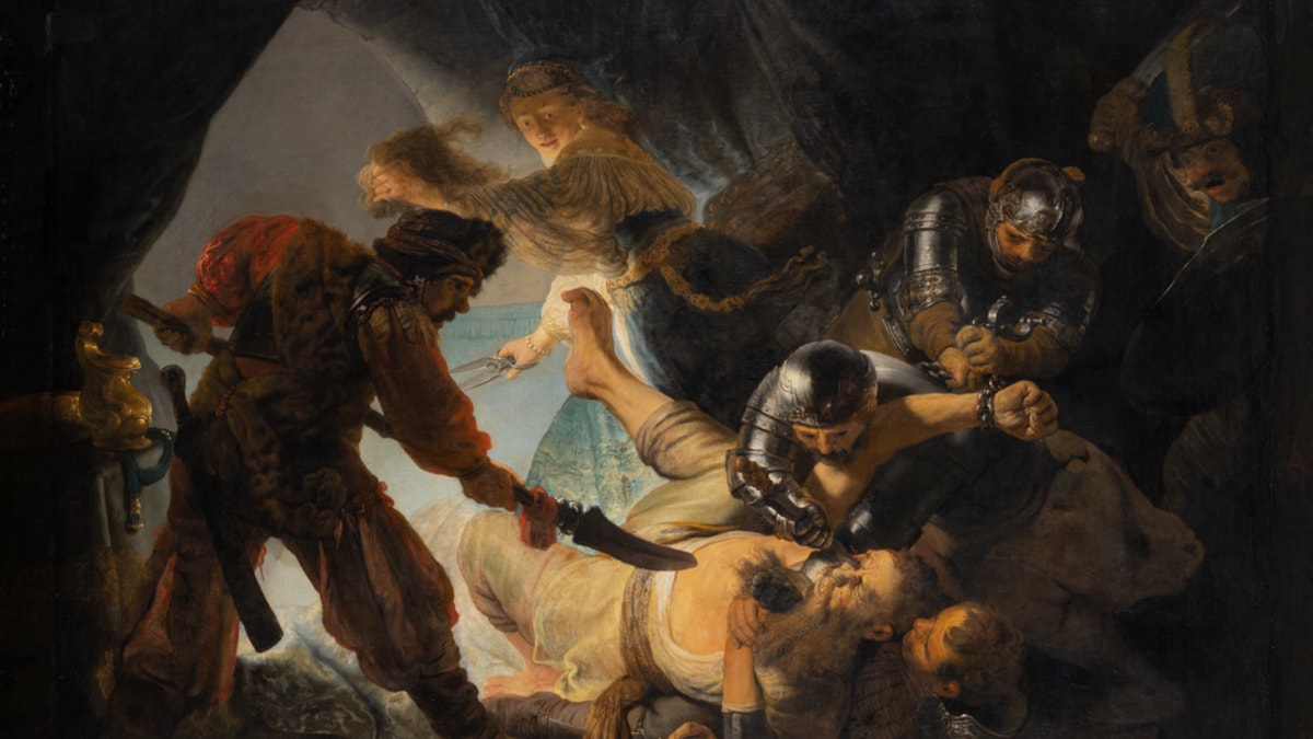 The Blinding of Samson one of the famous Rembrandt paintings.