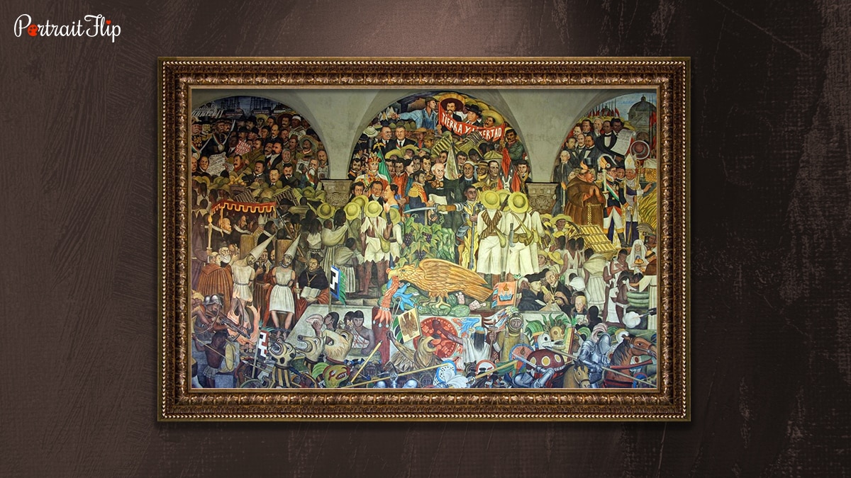 History of Mexico is one of the famous paintings from Mexico