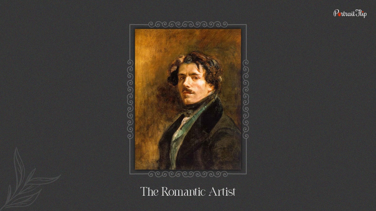 Portrait of the famous romantic artist Eugene Delacroix