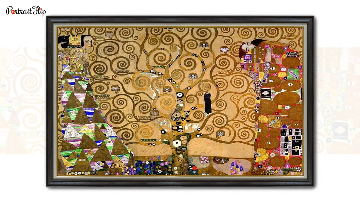 Famous paintings by Gustav Klimt known as "The Tree of Life"