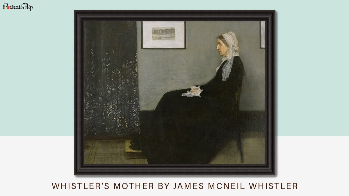 Whistler's mother by James McNeil Whistler is a famous realism painting. 