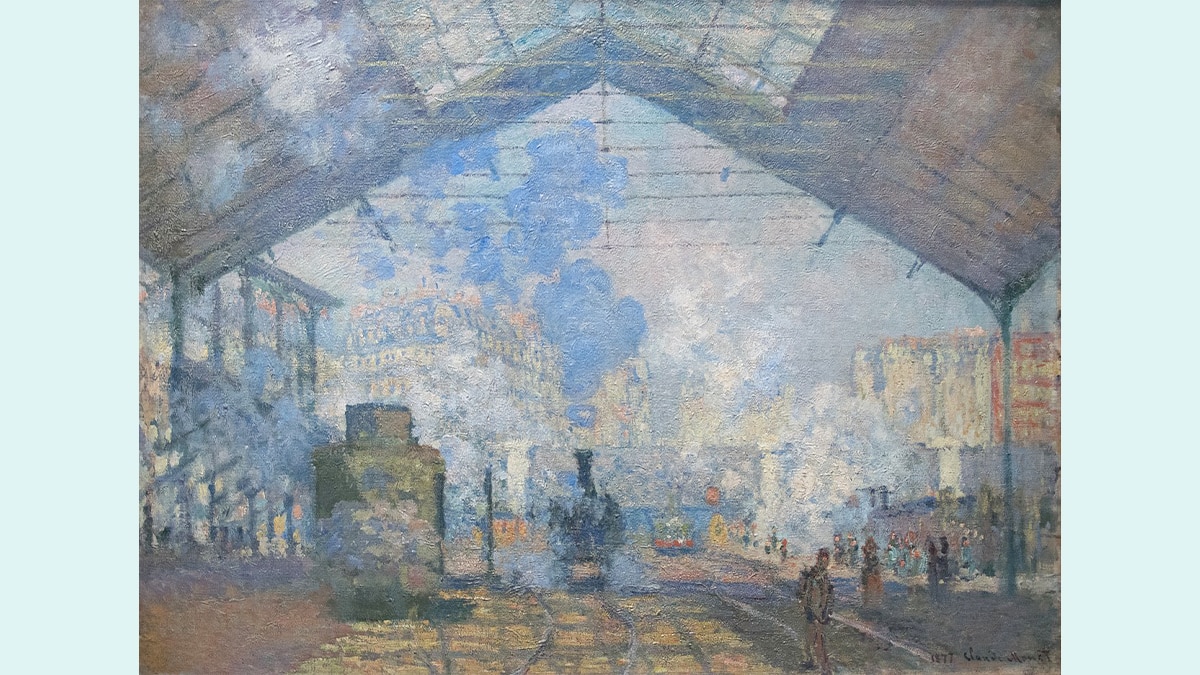 Claude Monet's artwork La Gare Saint-Lazare