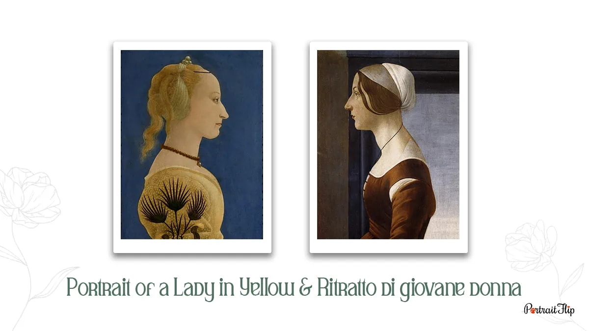 The compilation picture of Portrait of a Lady in Yellow & Ritratto di giovane donna