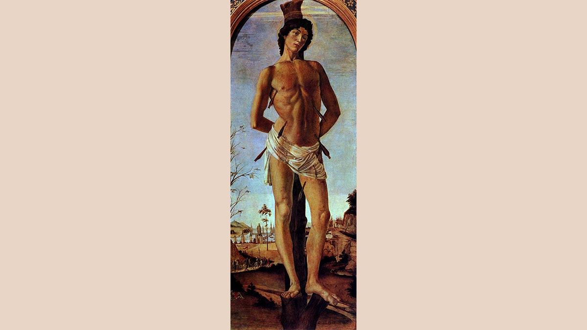 A famous painting by Botticelli titles St. Sebastian 