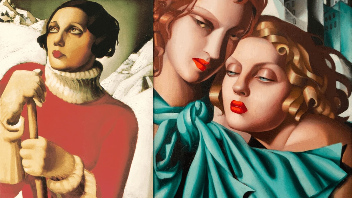 Painter Tamara De Lempicka's self portrait.
