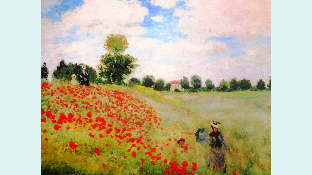 Claude Monet's painting Wild Poppies Near Argenteuil