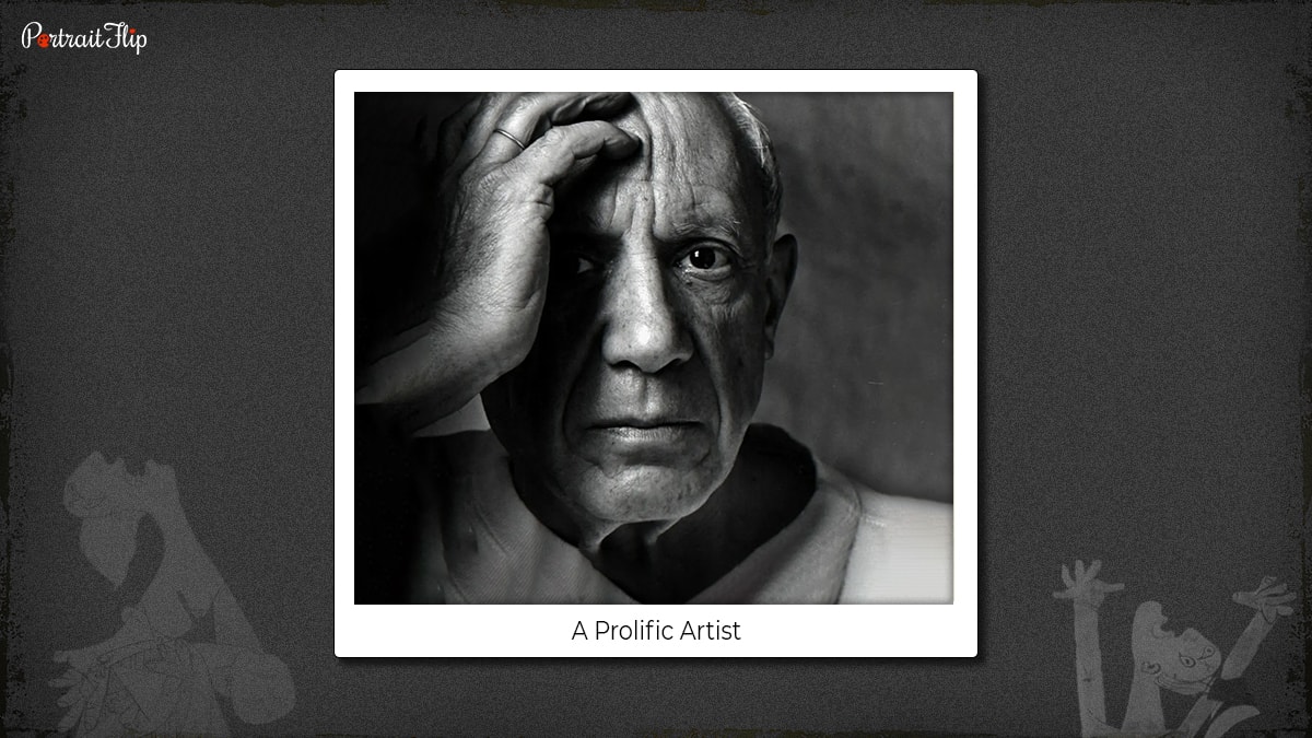 Portrait of Pablo Picasso who created the painting Guernica