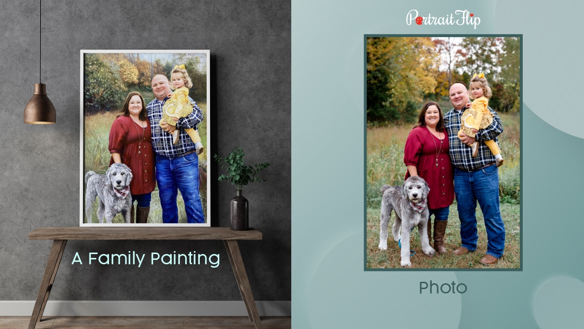 a family portrait made by PortraitFlip