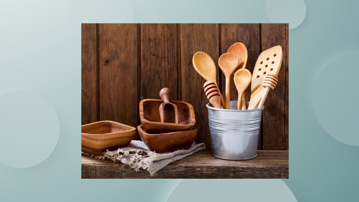 wooden utensils in a box, Christmas Gift For Couples