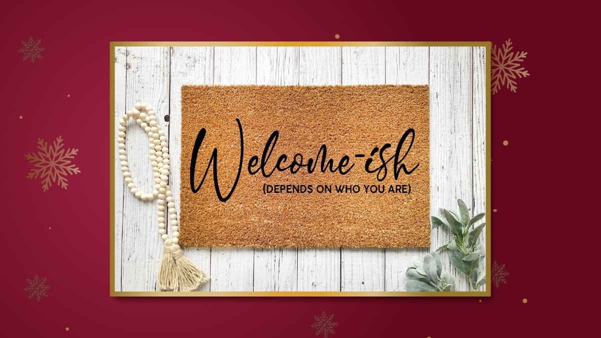 Customized Doormat, Christmas Gift For Her