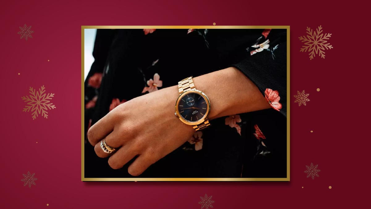 a watch on the left wrist, Christmas Gift For Her