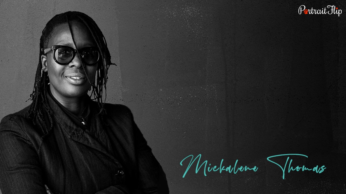 Mickalene Thomas is one of the female contemporary black artist