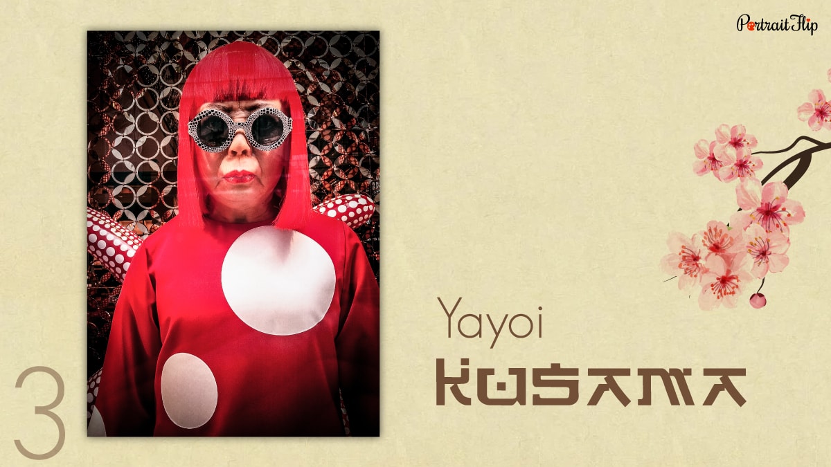 Yayoi Kusama, , a famous Japanese painter