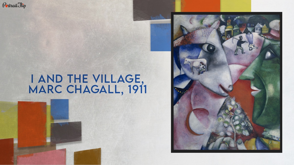 I and the Village is a famous cubist painting,