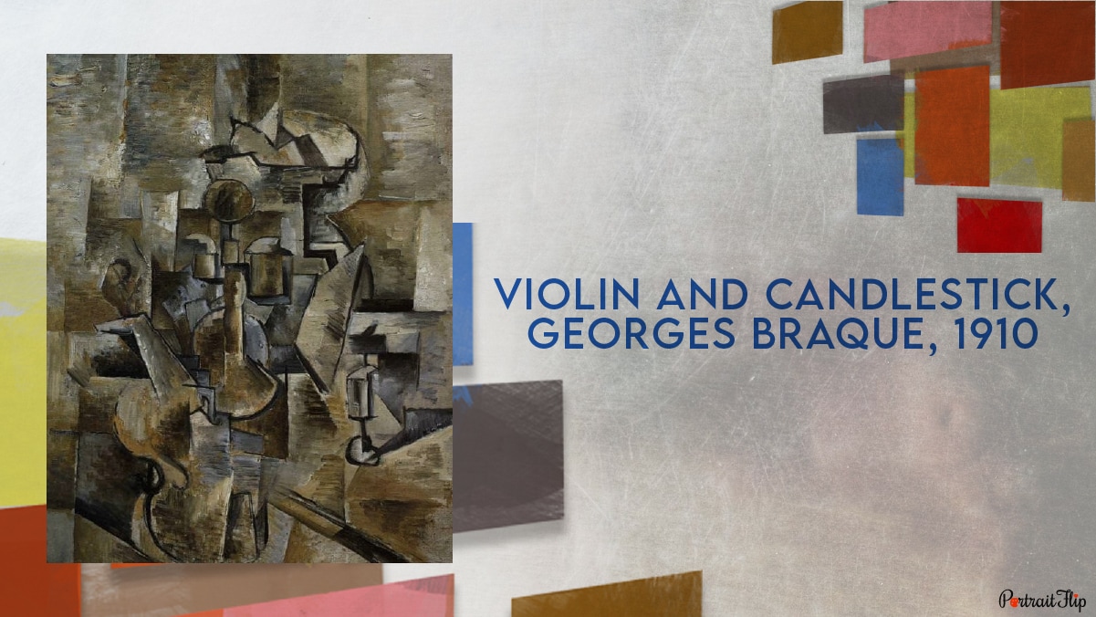 Violin and Candlestick is a famous cubist painting,