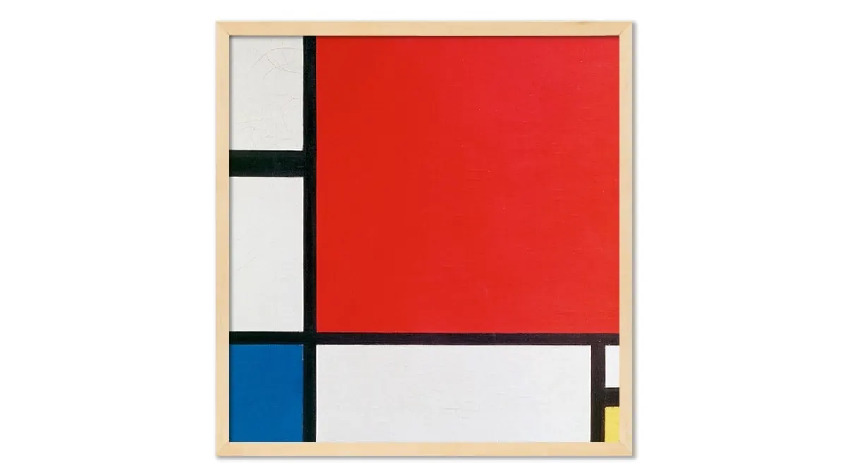 Composition II (1930) is a famous abstract painting
