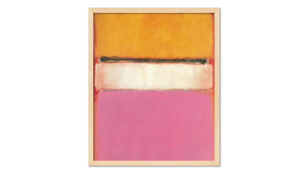 White Center (Yellow, Pink, and Lavender on Rose.) (1950)