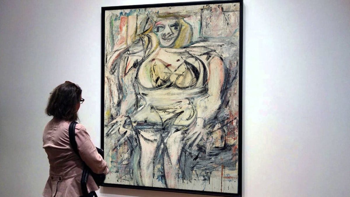 Woman III (1953) is a famous abstract painting