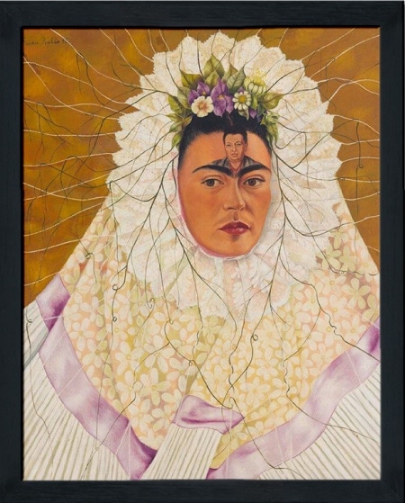 Self Portrait of Frida Kahlo Paintings as a Tehuana