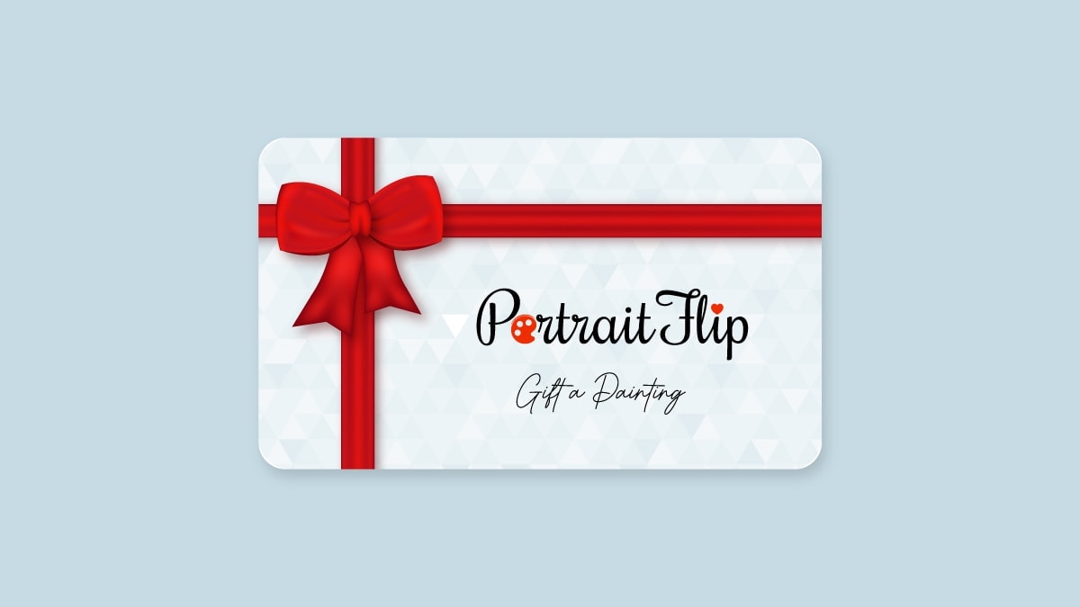 A customized gift card by PortraitFlip