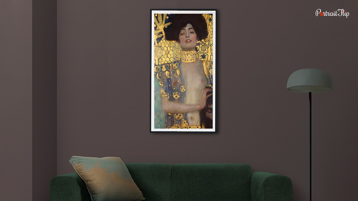The portrait of Judith and the Head of Holofernes.