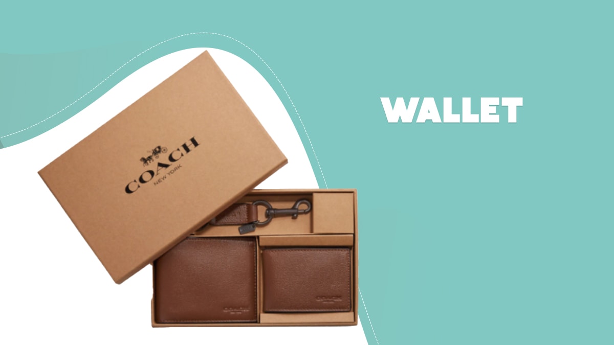 an elegant wallet in a box, a Military Retirement Gift