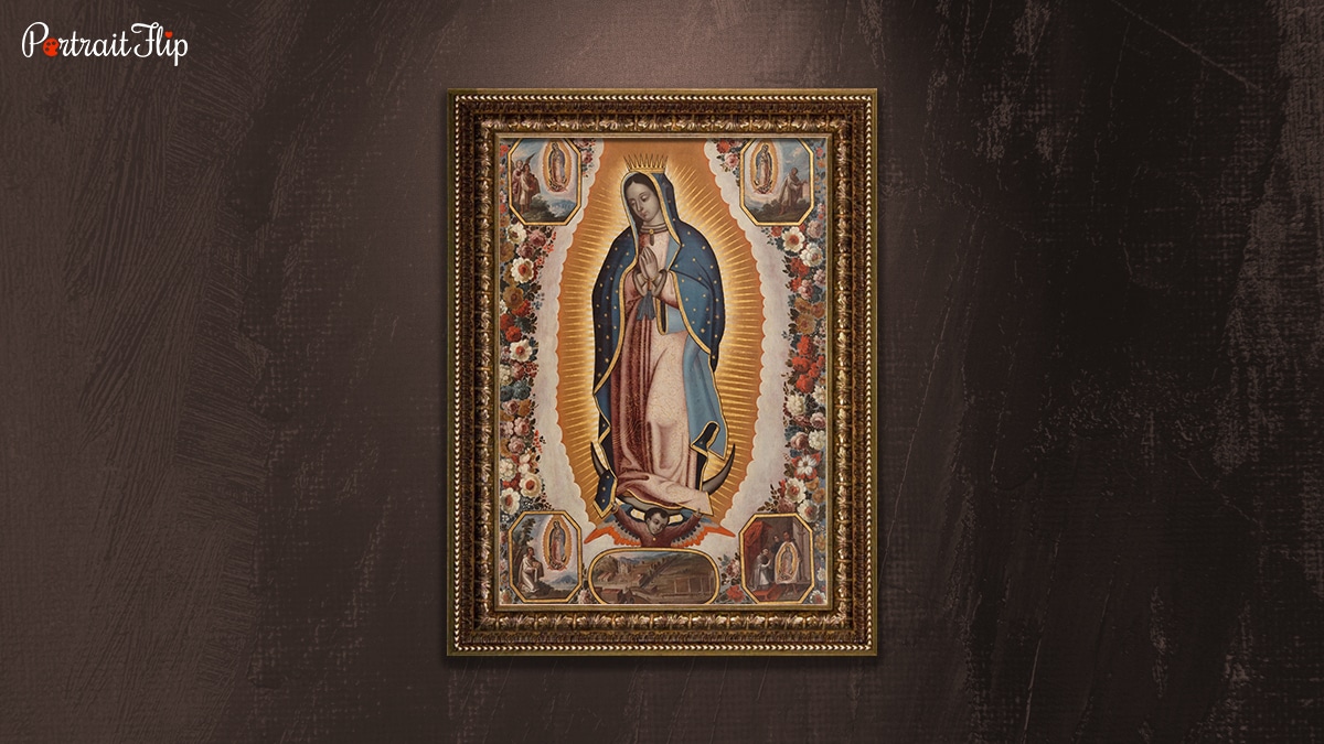 Virgin of Guadalupe is one of the famous paintings from Mexico