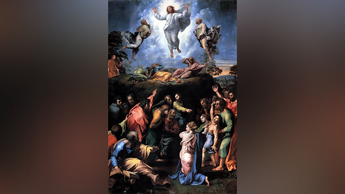 One of the famous painting by Raphael, "Transfiguration."