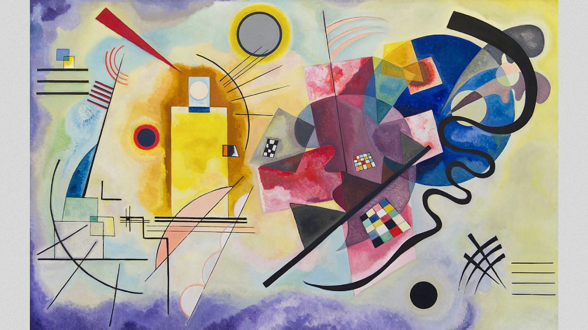 Yellow-Red-Blue is one of the best paintings by Kandinsky. 
