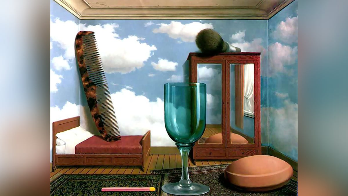 One of the famous painting by René Magritte, "Personal Values."