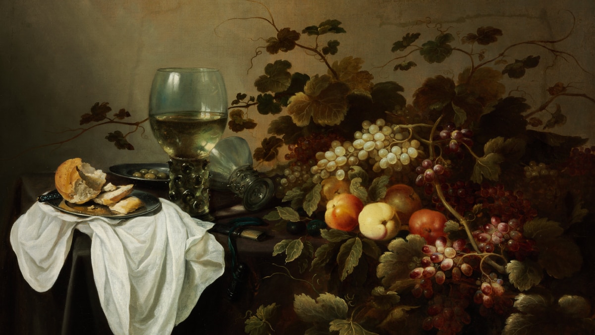 still life with fruit by Pieter Claesz