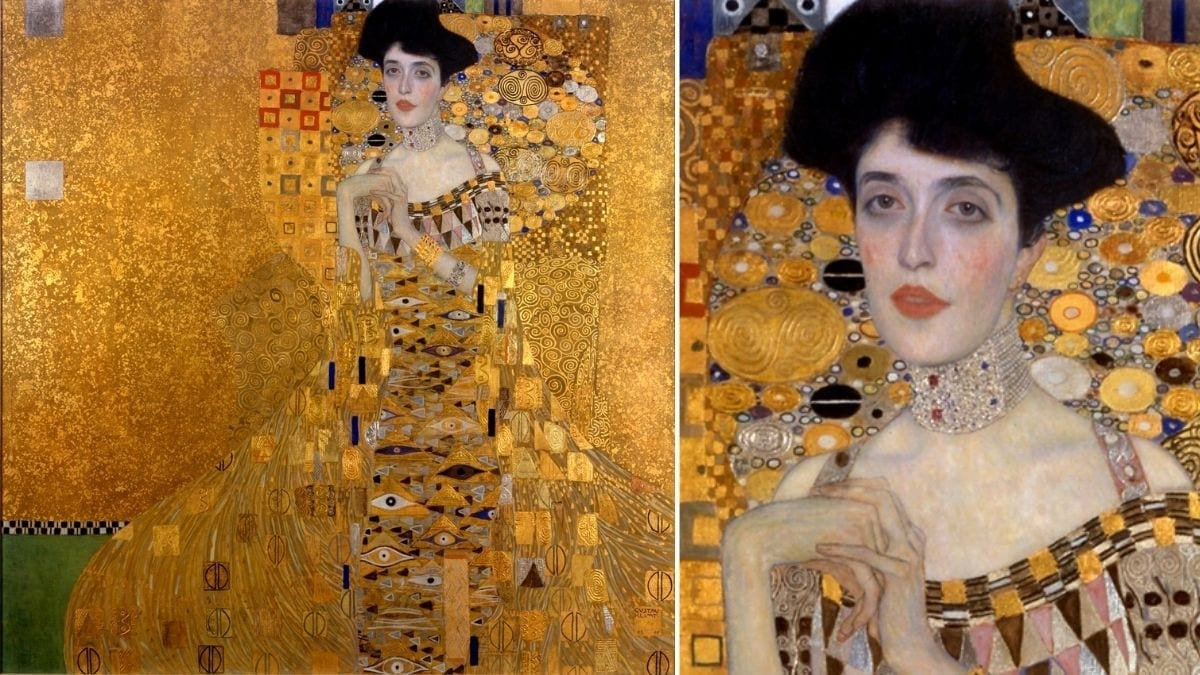 Portrait of Adele Bloch-Bauer I By Gustav Klimt