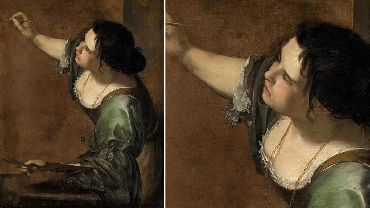 Self-Portrait as the Allegory of Painting By Artemisia Gentileschi