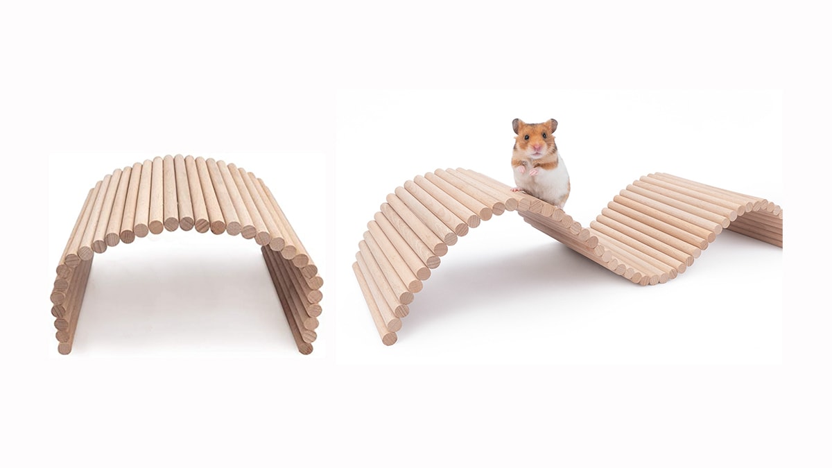 a hamster on a climbing bridge, Pet Christmas Gift